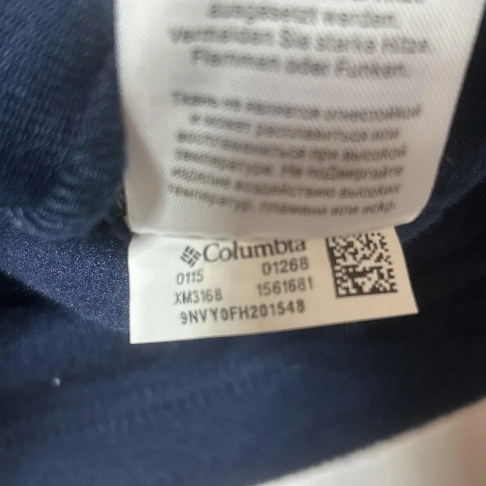 Columbia Auburn University Tigers Jacket Men's XL Blue Full Zip Fleece Excellent